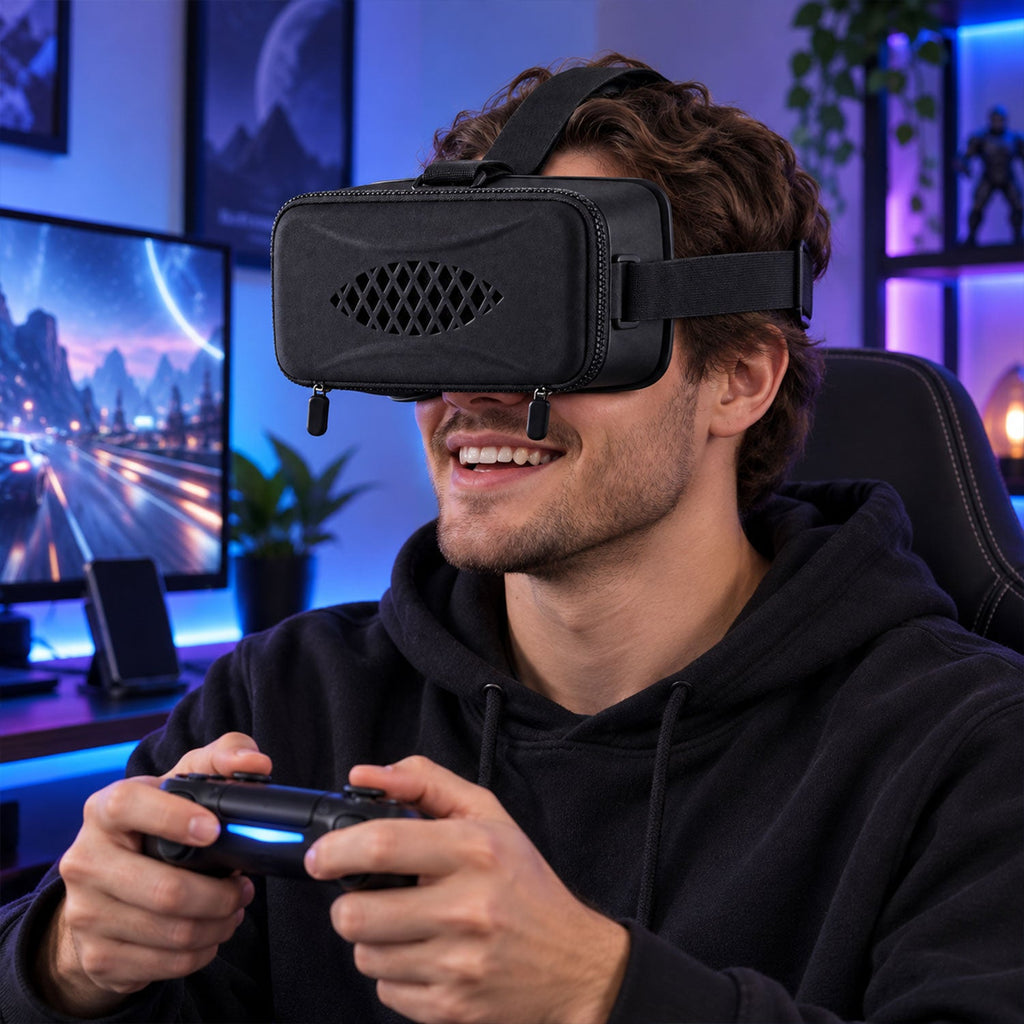 3d Virtual Reality Smartphone Headset With Focus Control And With Belt (1 Pc)