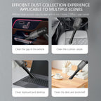 7394 3 In 1 Car Mini Vacuum Cleaner With Blower Wireless Portable Rechargeable Handheld High Power Suction Vacuum Cleaning Machine For Home Car Computer Keyboard Cordless Air Blowing Dusting