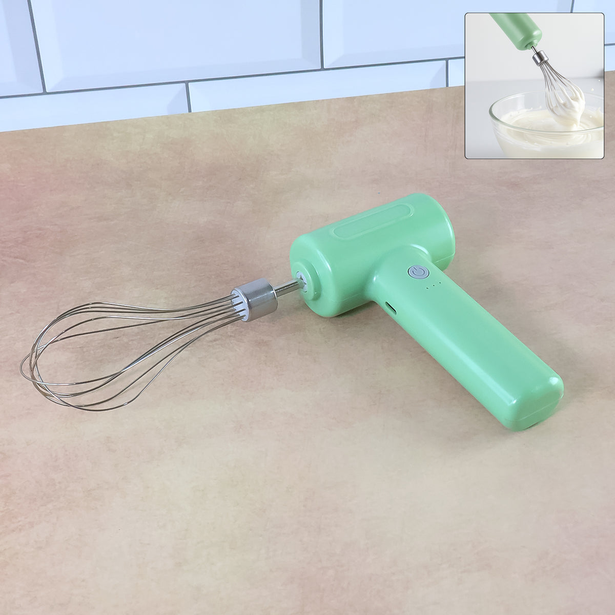 Cordless Electric Whisk  Egg Beater - (1 Pc)