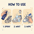 Messy Steppers Shoe Cleaner Spray - (120ml  1 Pc)